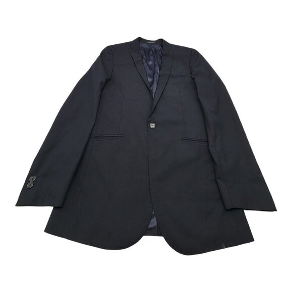 Blazer - Holland and Sherry By Moustache Slim Fit Size 48 Blue Sportcoat Jacket - Picture 9 of 16